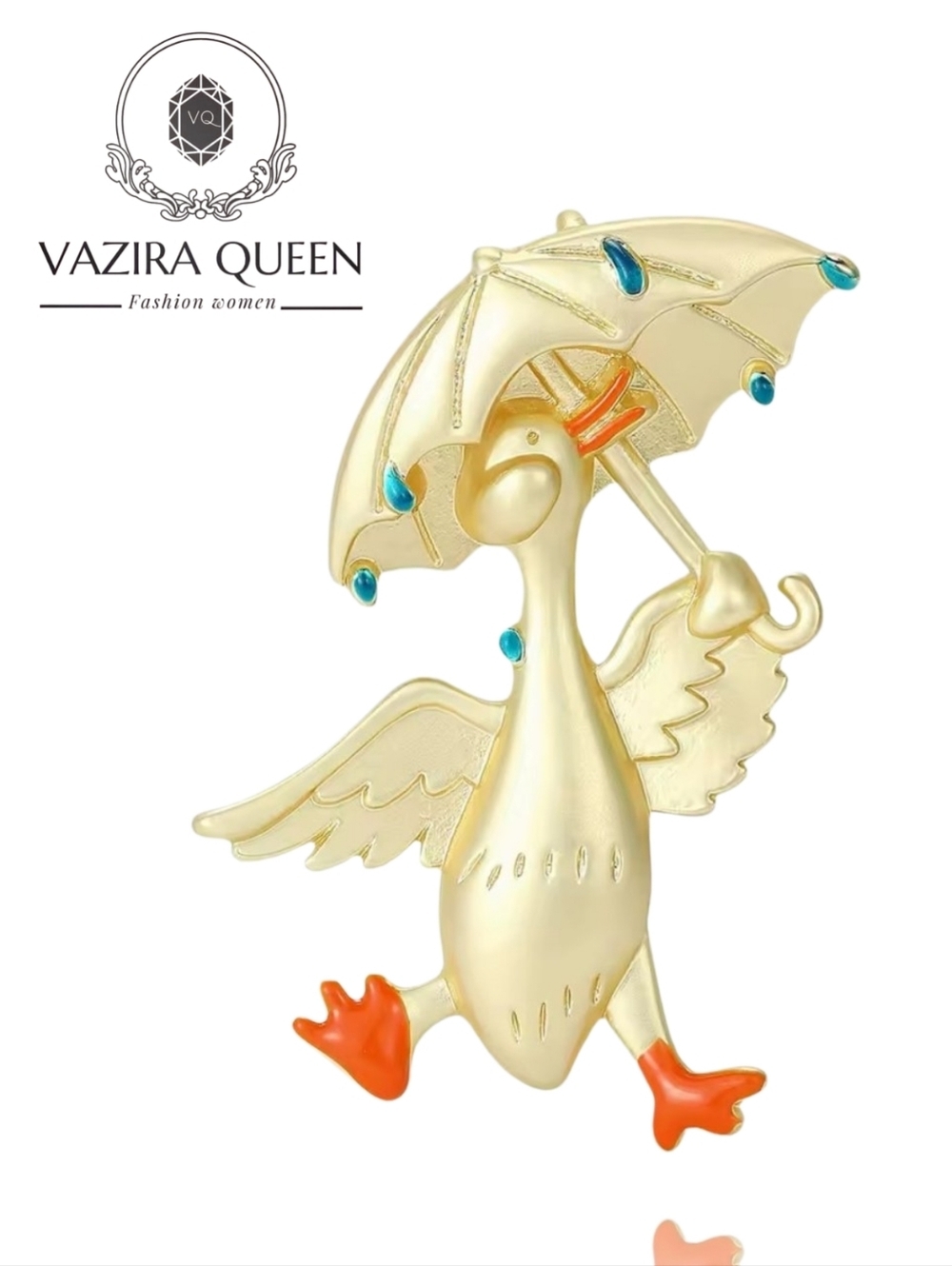 VQ Duck Brooch